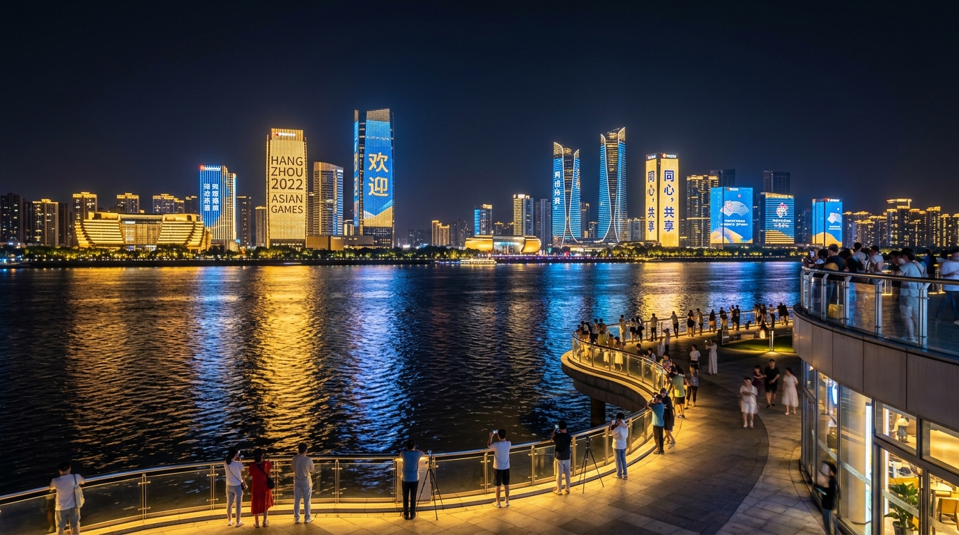 Qiantang River Light Show